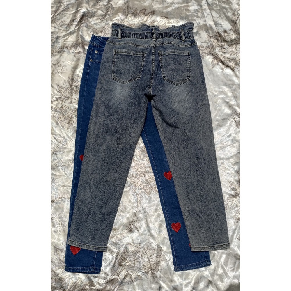 二手nice ioi 彈性 牛仔褲 S 韓系高腰彈性 牛仔褲 S-細節圖2