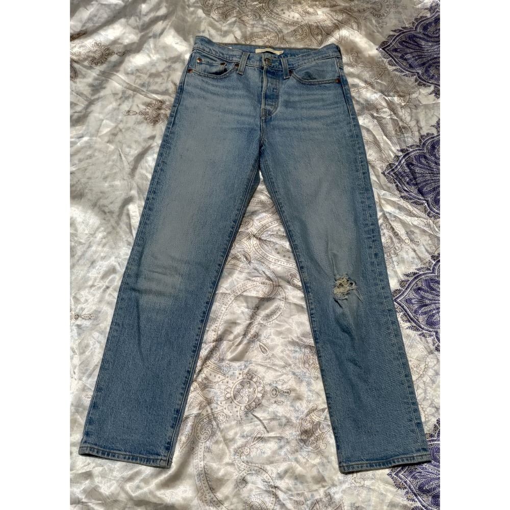 二手 Levis 男友褲 李維斯 25腰 彈性 牛仔褲 JOLIE MIA 彈性 牛仔褲36號-細節圖5