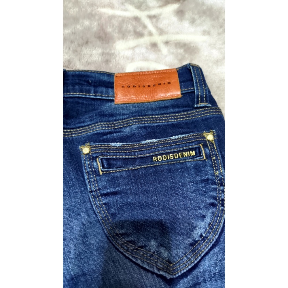 二手 Levis 男友褲 李維斯 24腰 彈性 牛仔褲 正韓RODIS DENIM 彈性 牛仔褲S 真皮logo李維已售-細節圖7