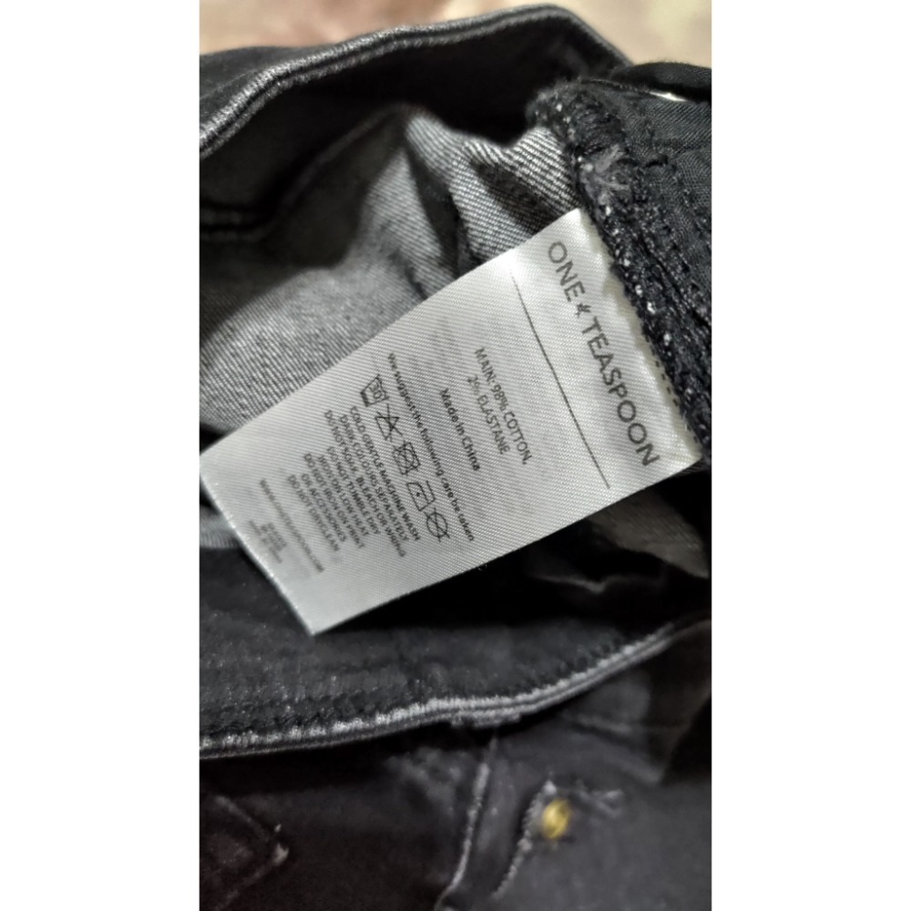 二手 ONE TEASPOON 高腰合身 彈性牛仔褲 22腰 Hollister 高腰無彈性 牛仔褲 23腰-細節圖5