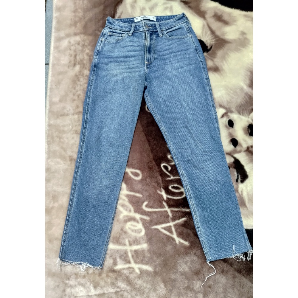 二手 ONE TEASPOON 高腰合身 彈性牛仔褲 22腰 Hollister 高腰無彈性 牛仔褲 23腰-細節圖6