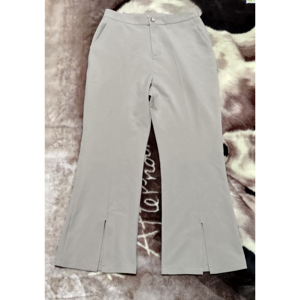 二手 AIR SPACE  長腿 彈性 開衩西裝長褲XL UNIQLO 休閒 短褲 XL 運動-細節圖6