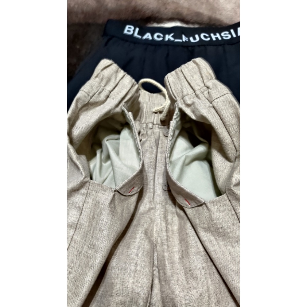 二手 正韓 black fuchsia 寬長褲 F 專櫃剪標鬆緊腰 長褲M-細節圖3