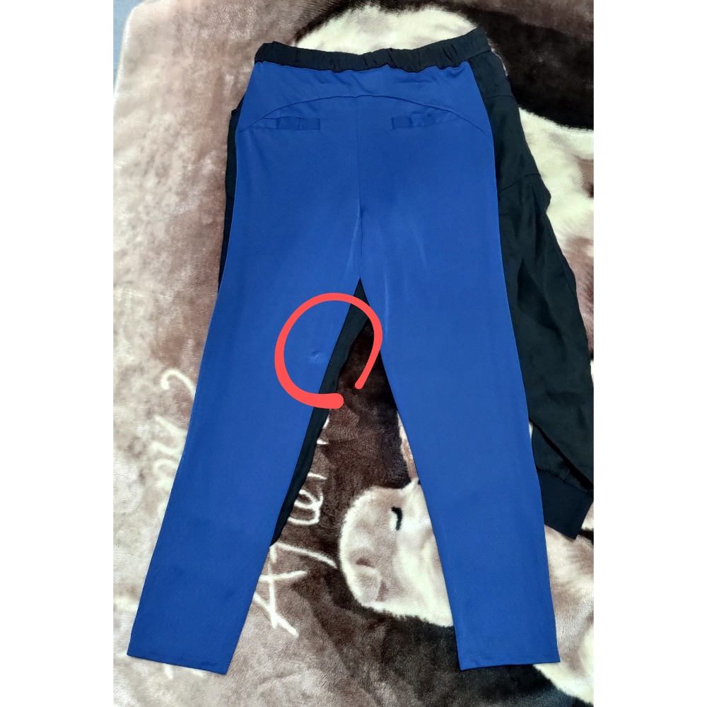 二手 專櫃 J&NINA 九分束口內有短褲下是透明褲9號 正韓STAY WITH 前造型長褲 M-細節圖2