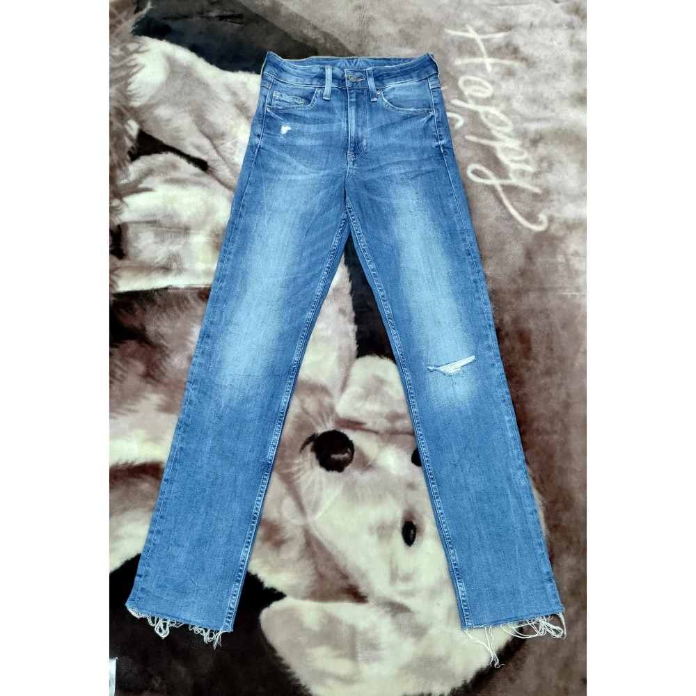 二手正韓 Gori 彈性 牛仔褲 S &DENIM 彈性 牛仔褲 25腰 160/64A-細節圖5