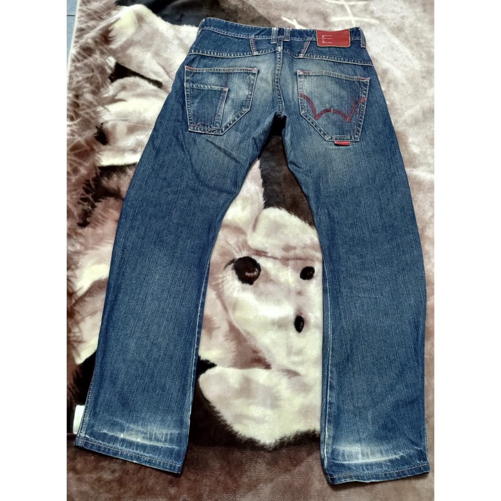 二手 EDWIN 鑀德恩 32腰 牛仔褲 男款 LEVIS 牛仔褲 32腰-細節圖7