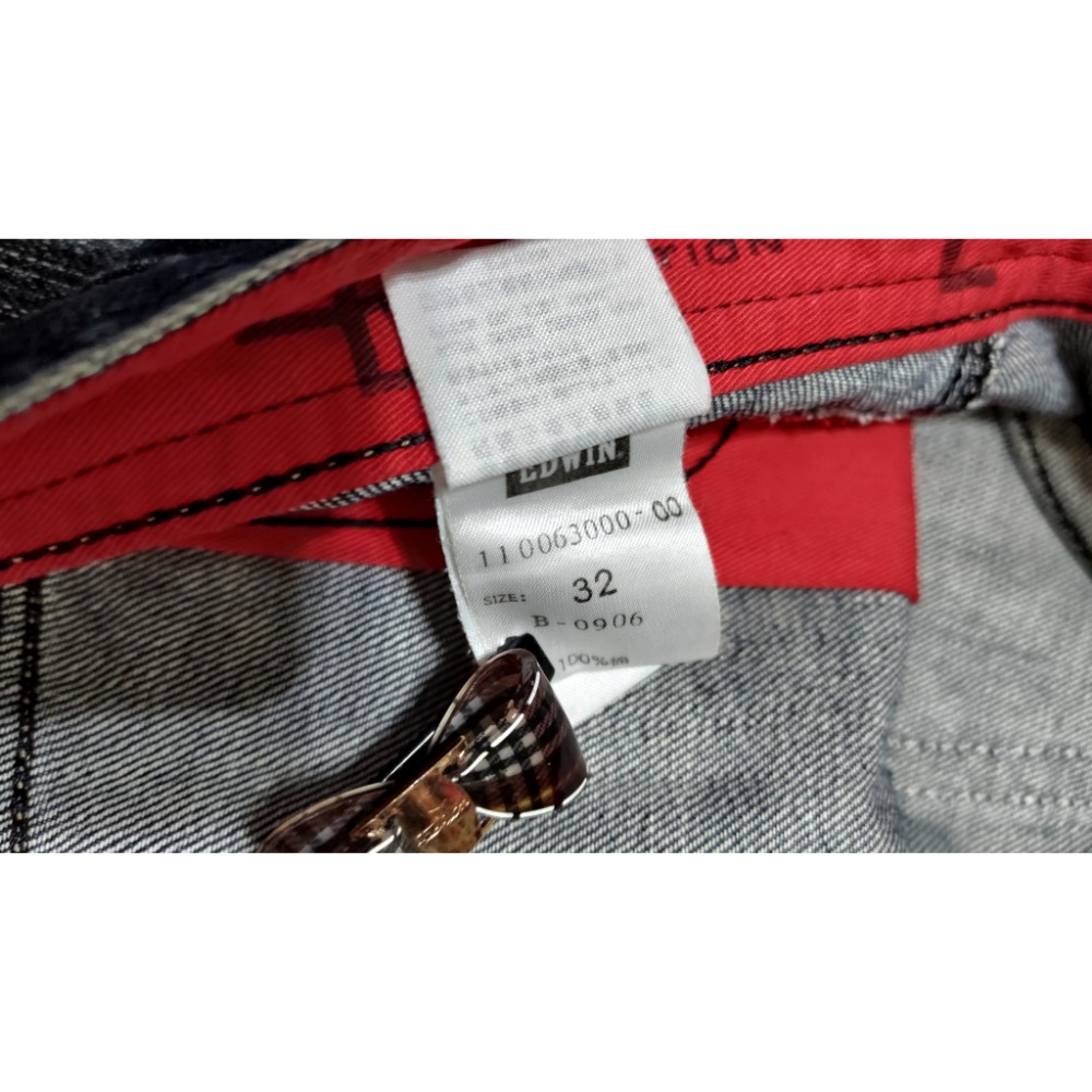 二手 EDWIN 鑀德恩 32腰 牛仔褲 男款 LEVIS 牛仔褲 32腰-細節圖9