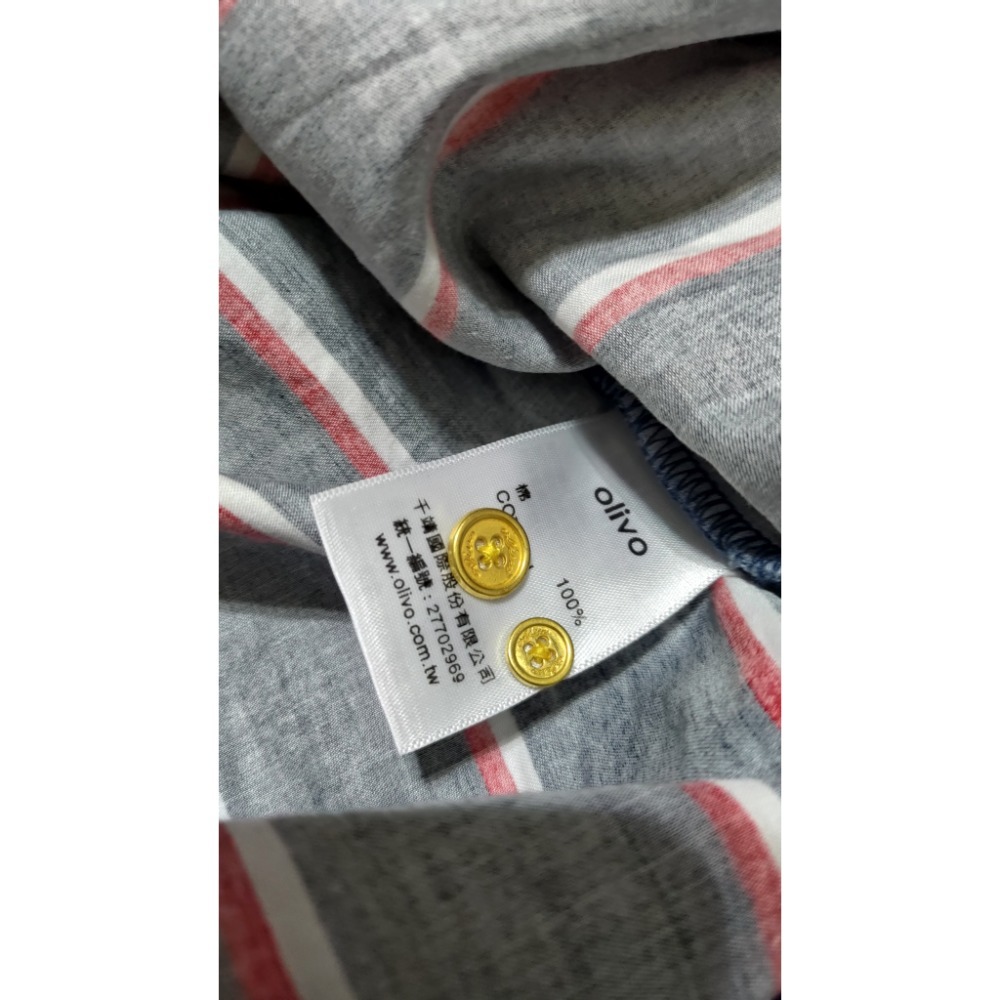 二手 olivo 長袖 洋裝 M 100%棉 久景 桑絲25%  九分褲 9號洋裝售-細節圖9