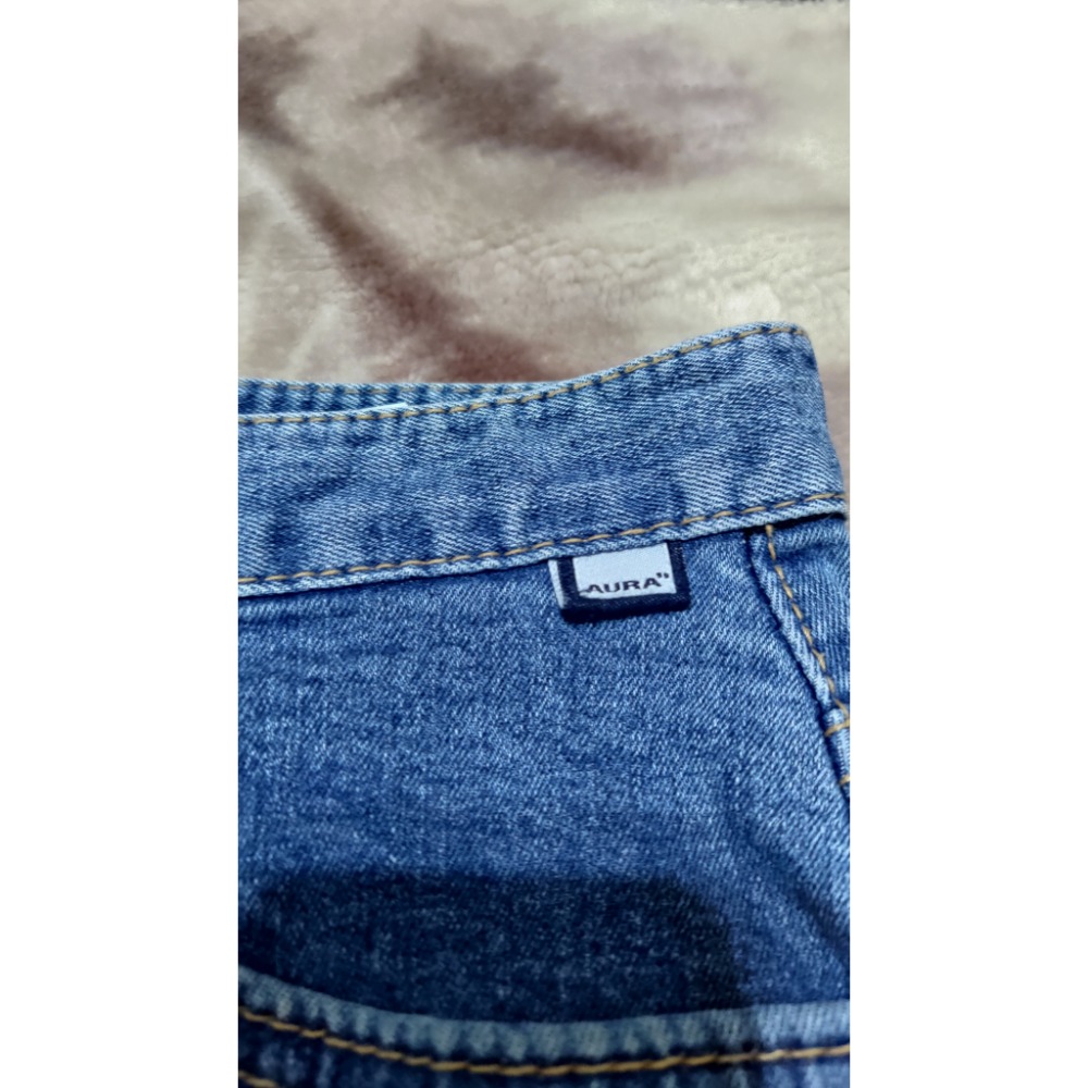 二手 正韓 THE AURA 彈性牛仔短裙 S ZARA 彈性 牛仔褲 S-細節圖5