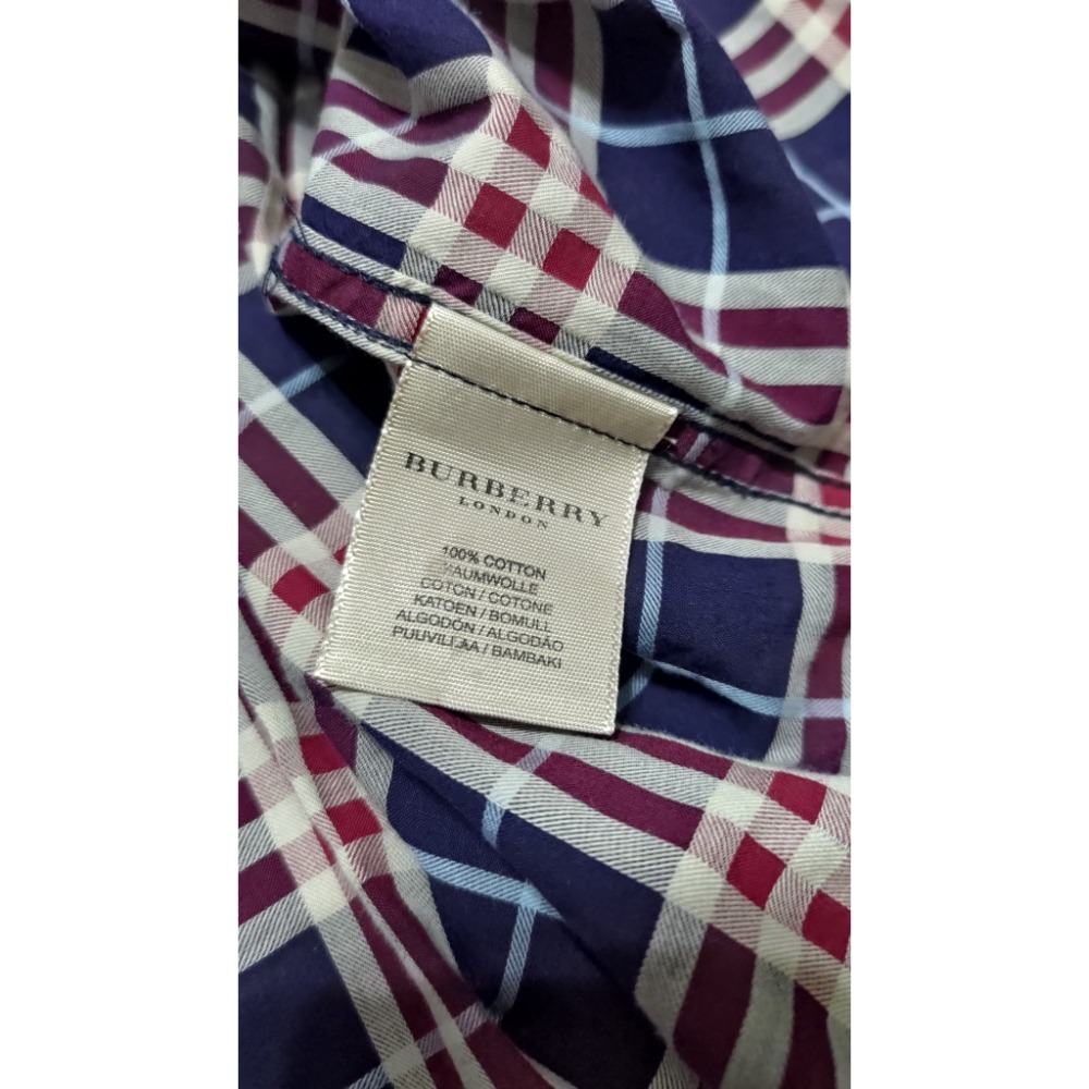 二手 短袖 格紋襯衫 L 男款-細節圖6