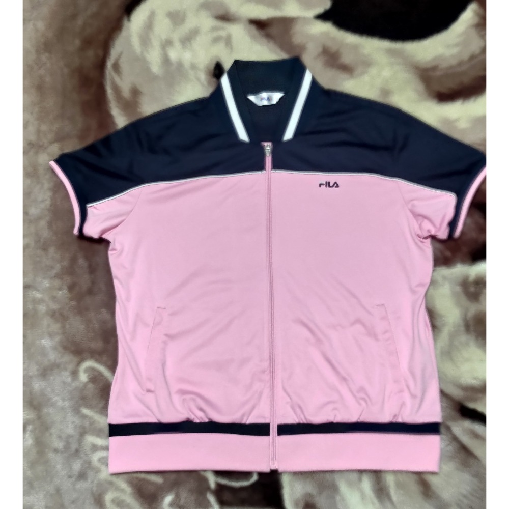 二手 FILA 短袖 外套 刺繡logo XL 美津濃 polo衫 2XL 女款-細節圖5