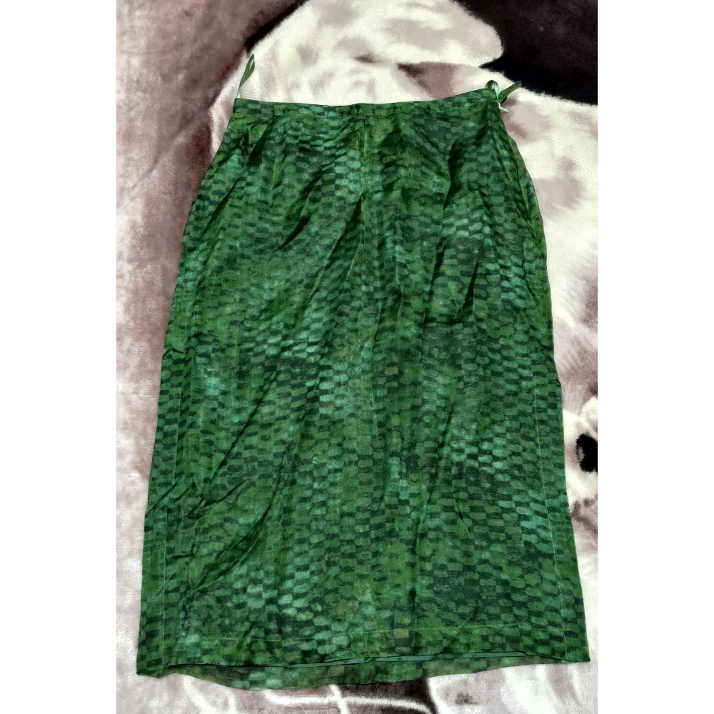 二手 夏姿 及膝裙 100% 絲 40號 mia mia 短裙 36號-細節圖2