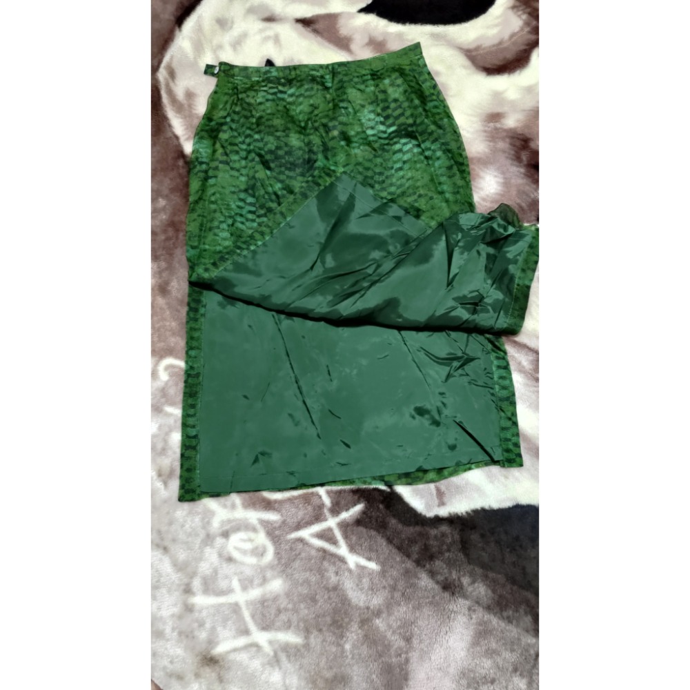 二手 夏姿 及膝裙 100% 絲 40號 mia mia 短裙 36號-細節圖5