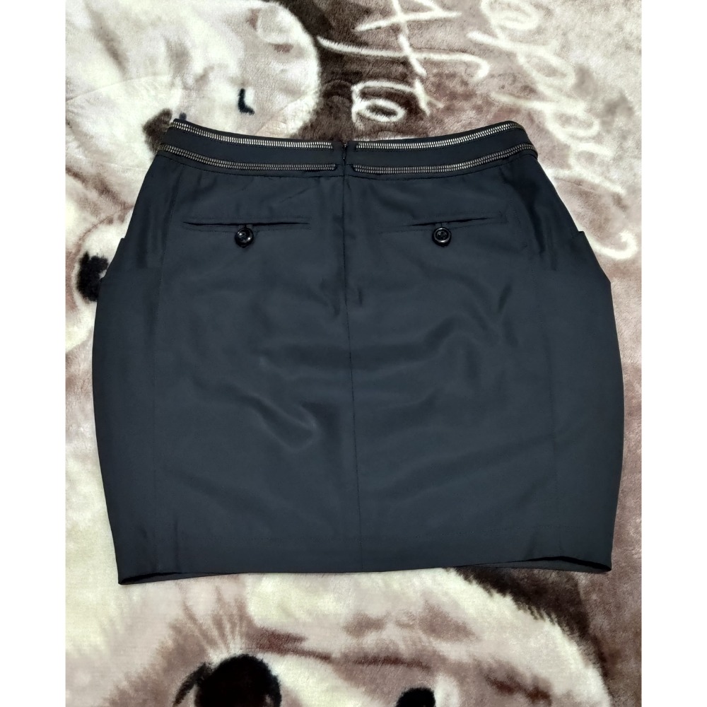 二手 夏姿 及膝裙 100% 絲 40號 mia mia 短裙 36號-細節圖7