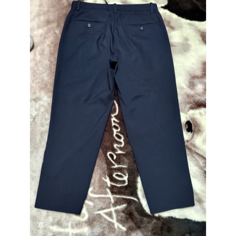 二手 ZW 直筒 九分褲 牛仔 低腰褲 真皮logo 26腰  UNIQLO 九分 休閒褲 S-細節圖2