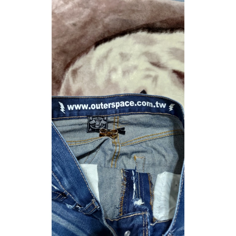 二手 BAD KIDS 惡童 洗破壞 牛仔褲 30腰-細節圖3
