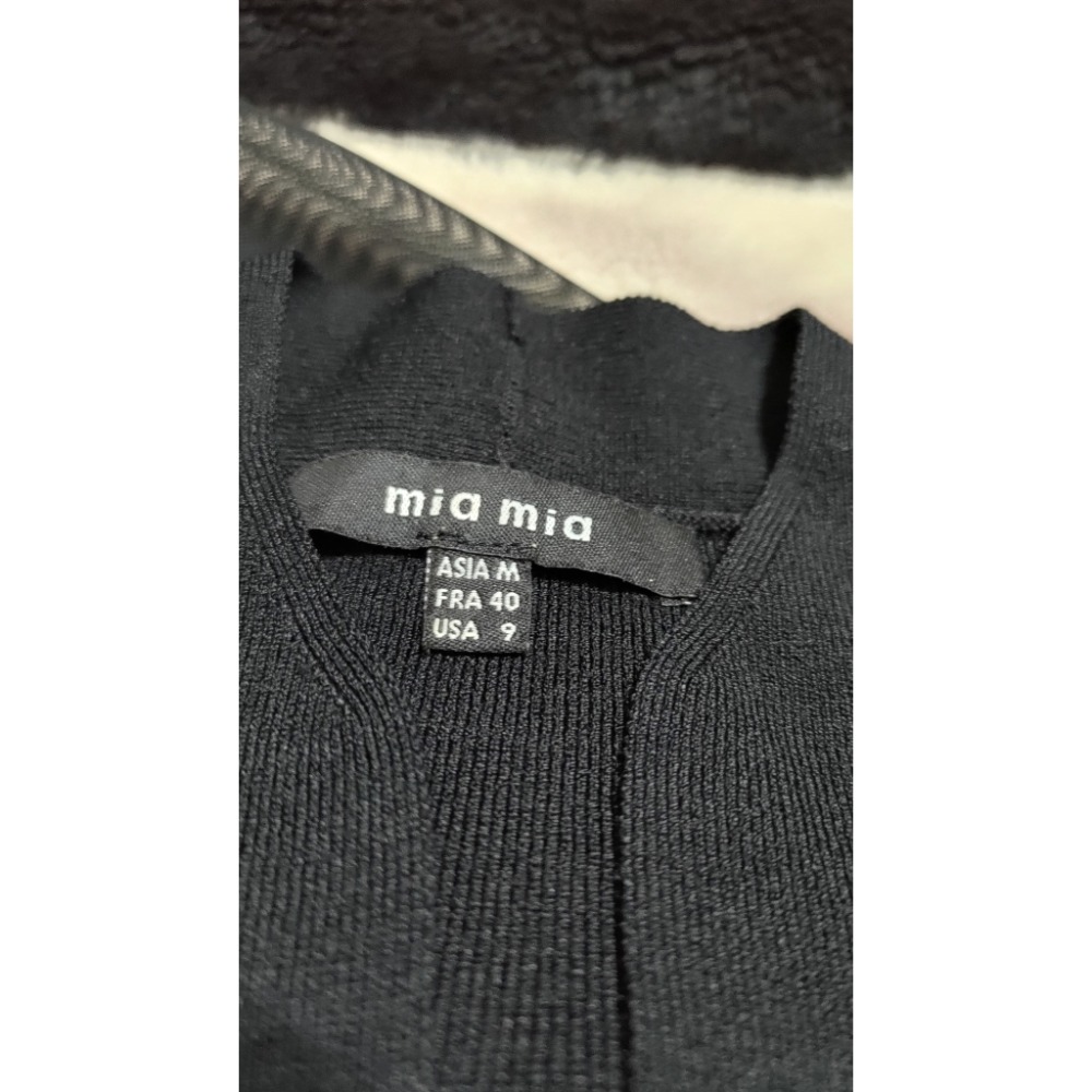 二手 SO NICE M 長袖 洋裝 mia mia 針織棉 彈性 長洋裝 9號-細節圖5