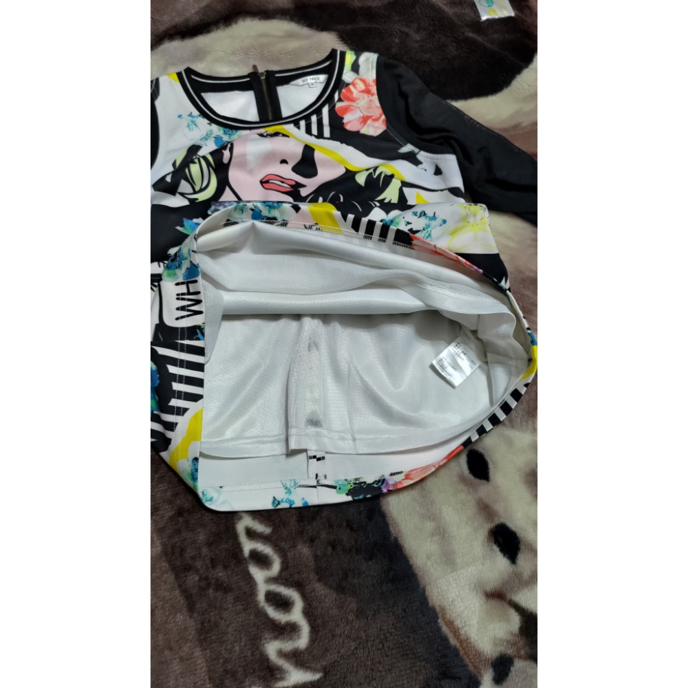 二手 SO NICE M 長袖 洋裝 mia mia 針織棉 彈性 長洋裝 9號-細節圖8