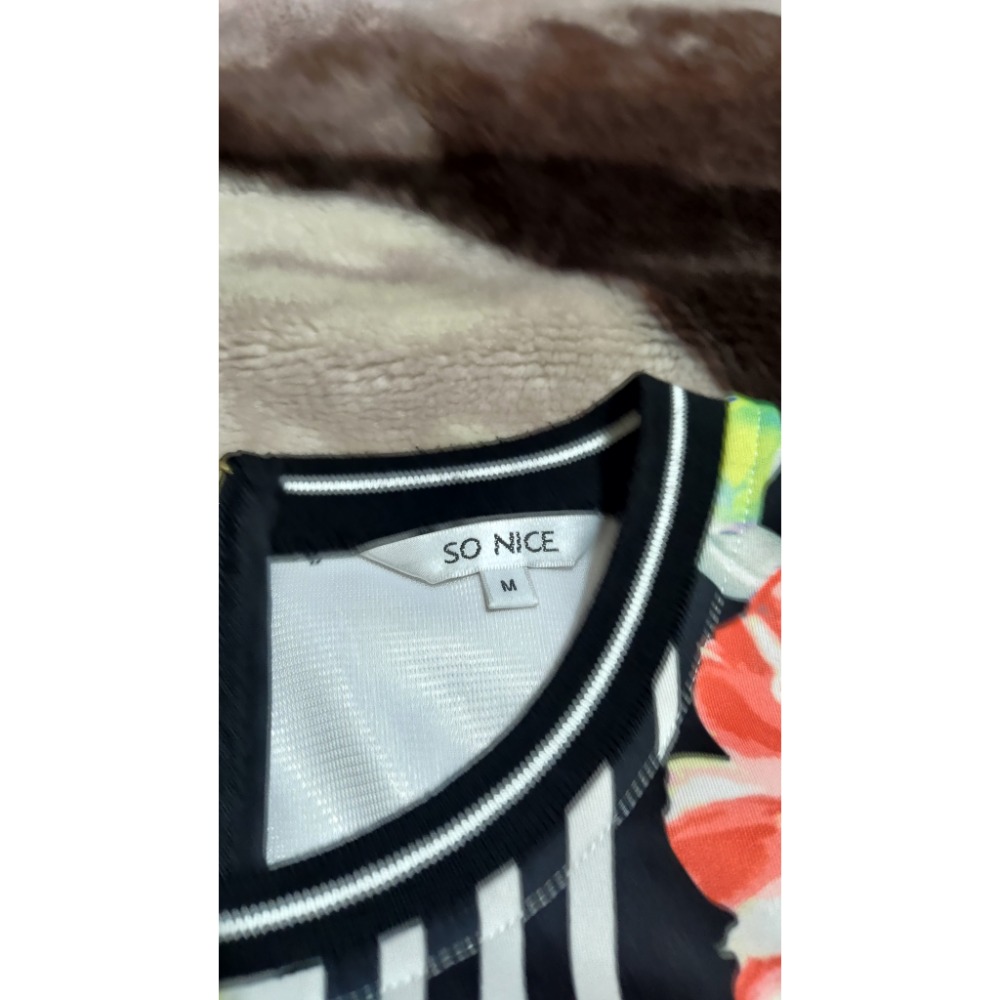 二手 SO NICE M 長袖 洋裝 mia mia 針織棉 彈性 長洋裝 9號-細節圖10