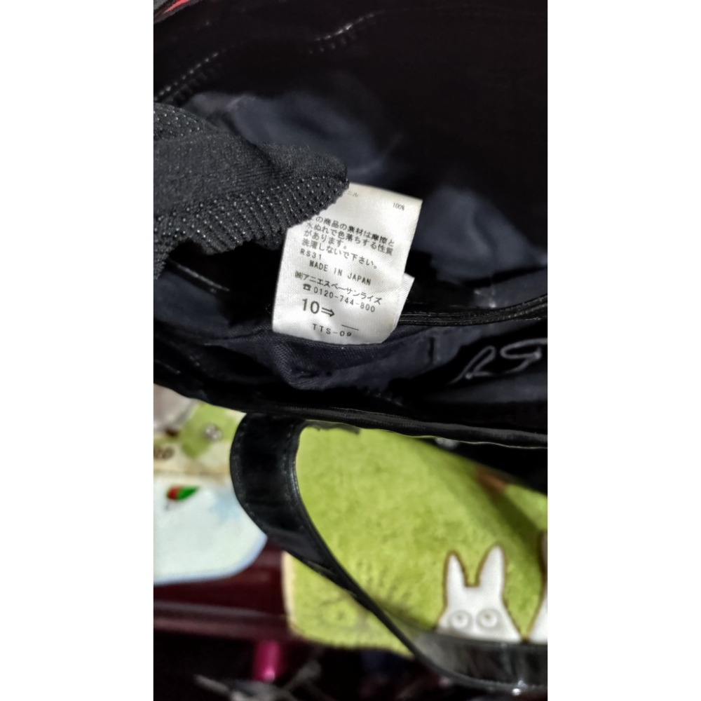 二手Agnes b 防水 亮面 托特包 日本製 手提包 肩背包-細節圖6