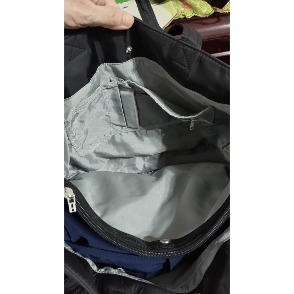 二手 愛迪達 手提包 肩背包 黑色手提包 後背包-細節圖10