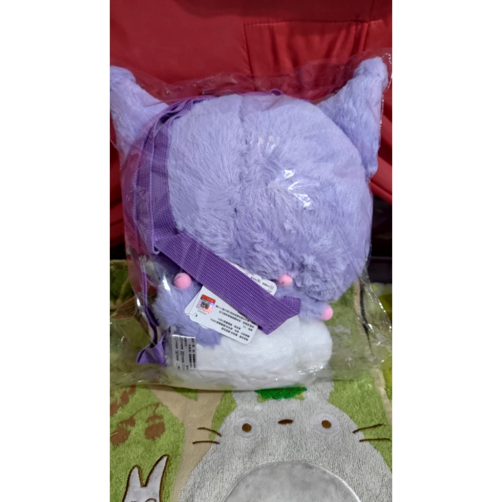 三麗鷗酷洛米兒童雙肩後背包 絨毛 Disney 迪士尼 火腿豬隨身果汁機-細節圖3