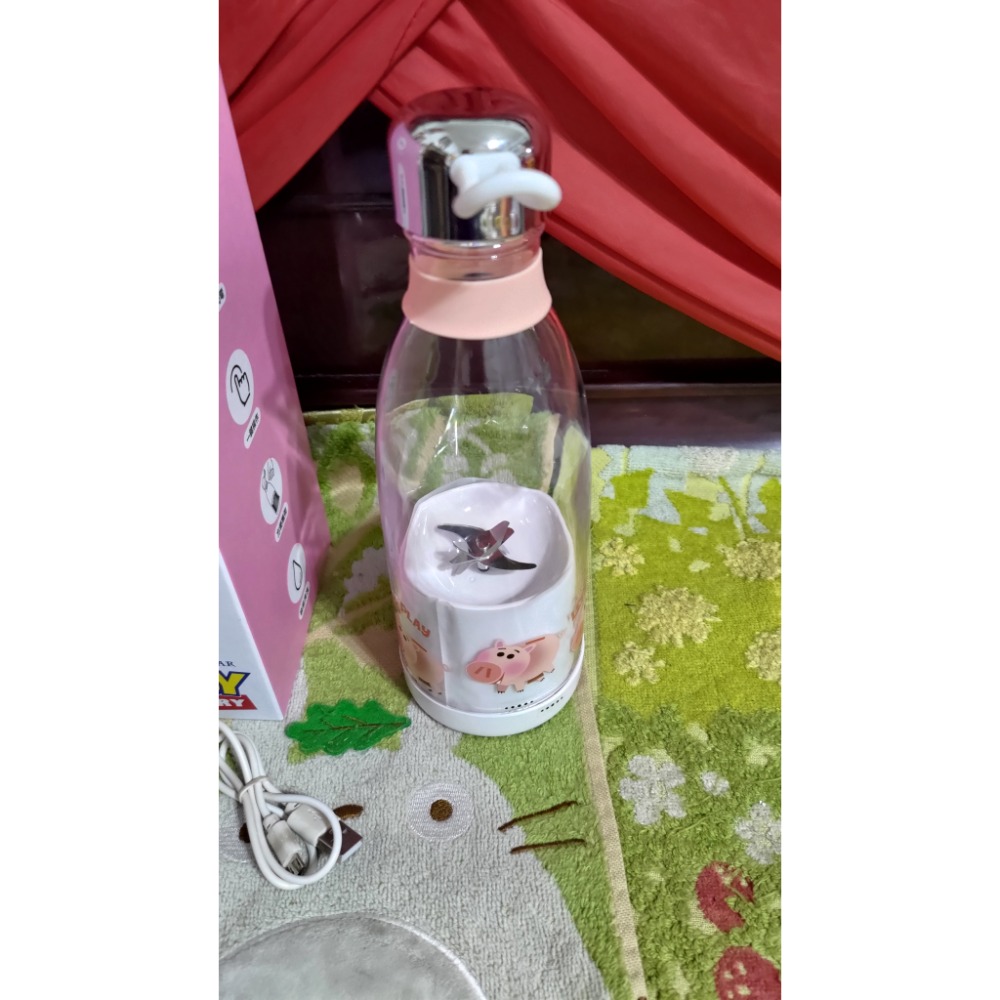 三麗鷗酷洛米兒童雙肩後背包 絨毛 Disney 迪士尼 火腿豬隨身果汁機-細節圖5