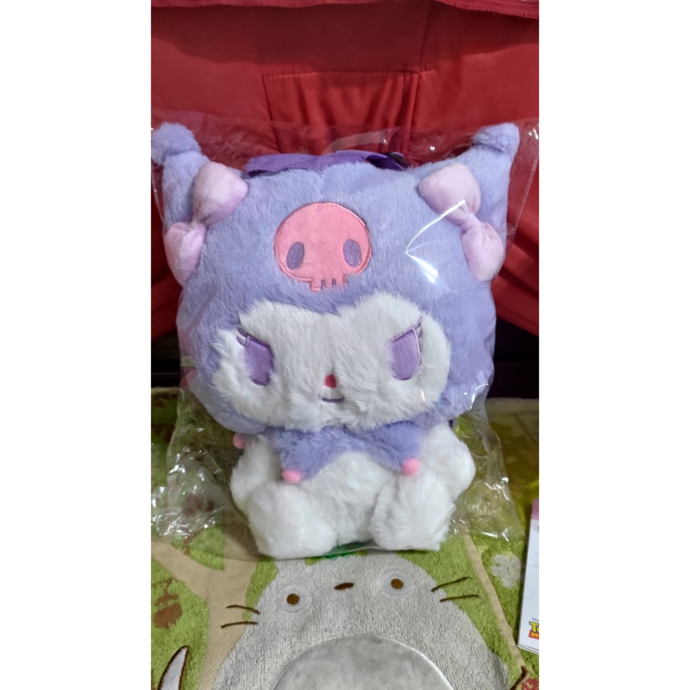 三麗鷗酷洛米兒童雙肩後背包 絨毛 Disney 迪士尼 火腿豬隨身果汁機-細節圖6