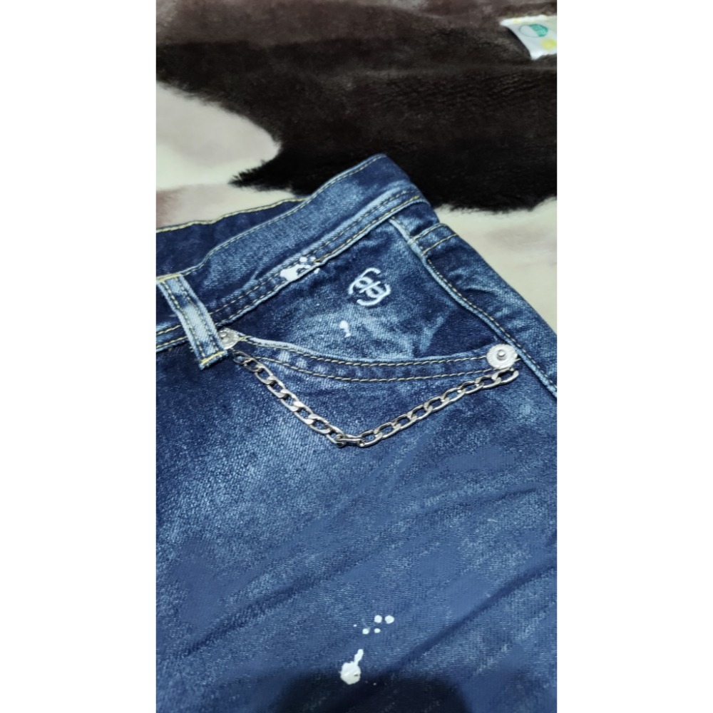 MAJOR MADE 厚磅挺版 牛仔褲 L 正韓Vikini涼感3度淺藍牛仔褲L-細節圖8