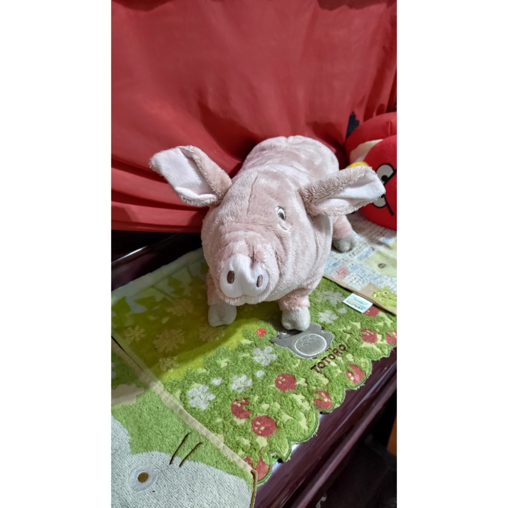 二手 宜得利家居 QQ靠墊 抱枕 IKEA 填充娃娃 粉紅豬-細節圖4