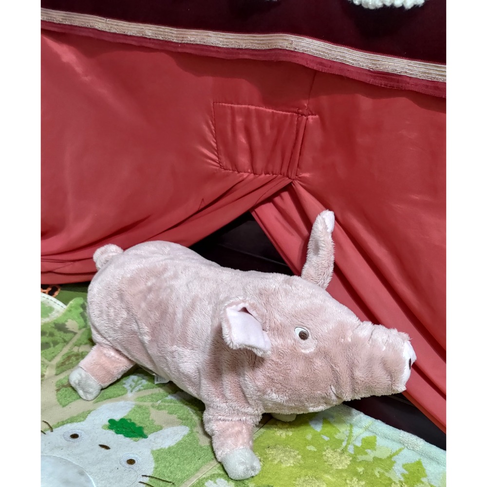 二手 宜得利家居 QQ靠墊 抱枕 IKEA 填充娃娃 粉紅豬-細節圖6