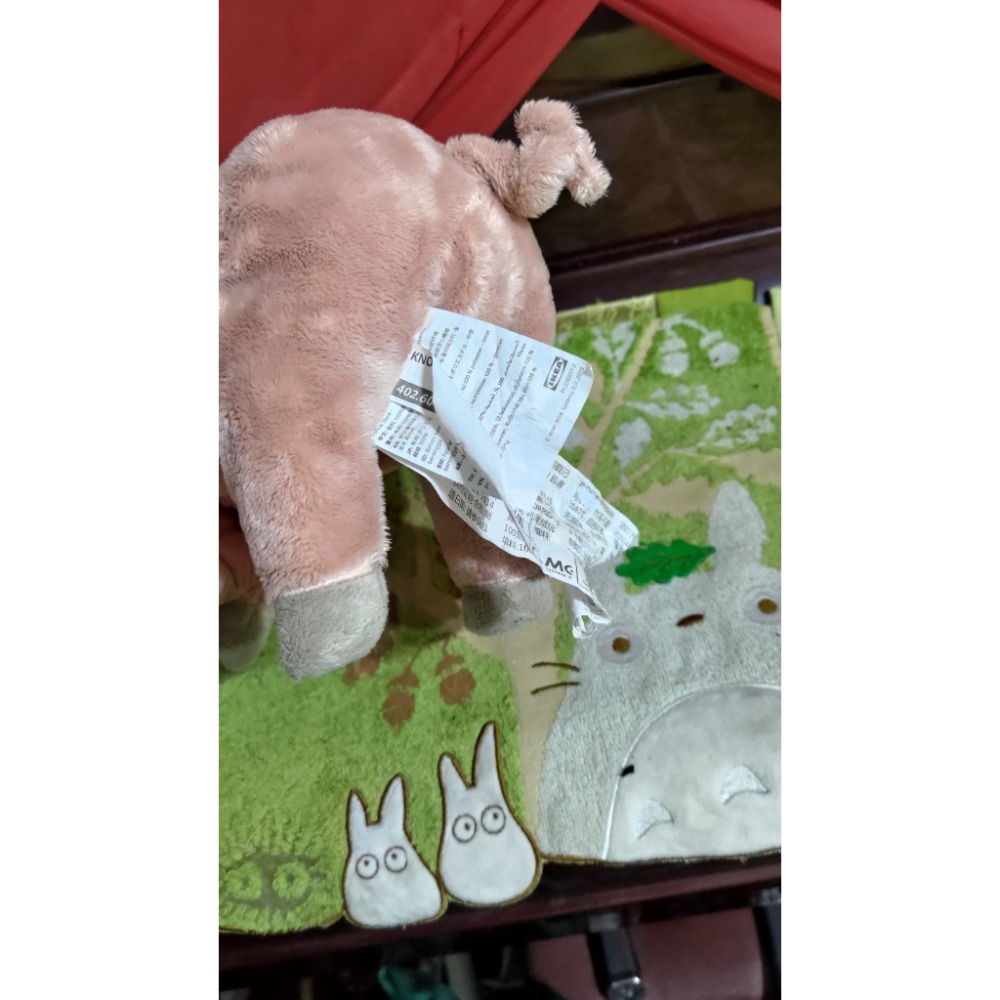 二手 宜得利家居 QQ靠墊 抱枕 IKEA 填充娃娃 粉紅豬-細節圖7