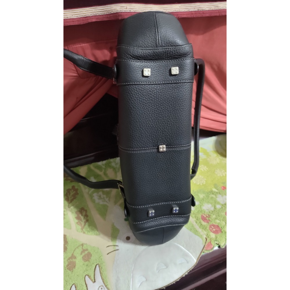 LOEWE 羅威 黑色 皮革 手提包-細節圖5