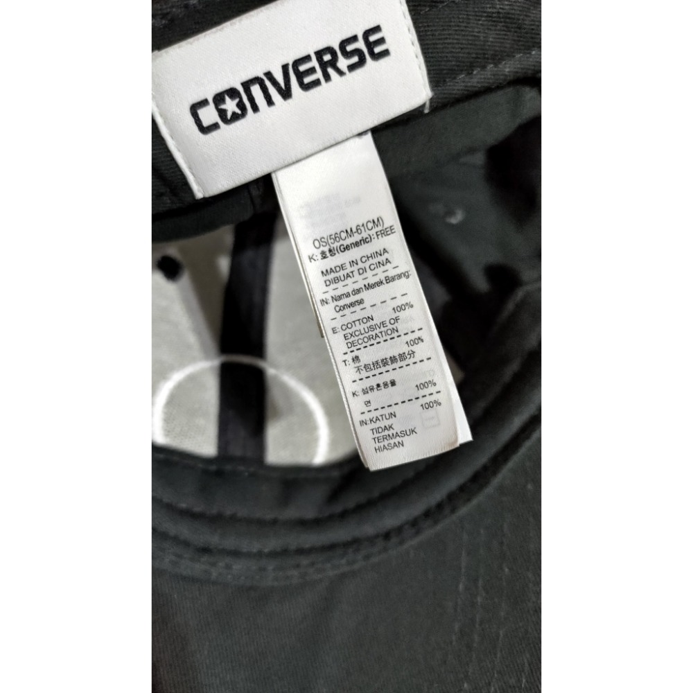 二手 ROOTS 大童楜椒灰售出帽子 56公分 converse 黑色棒球帽56-61公分-細節圖6