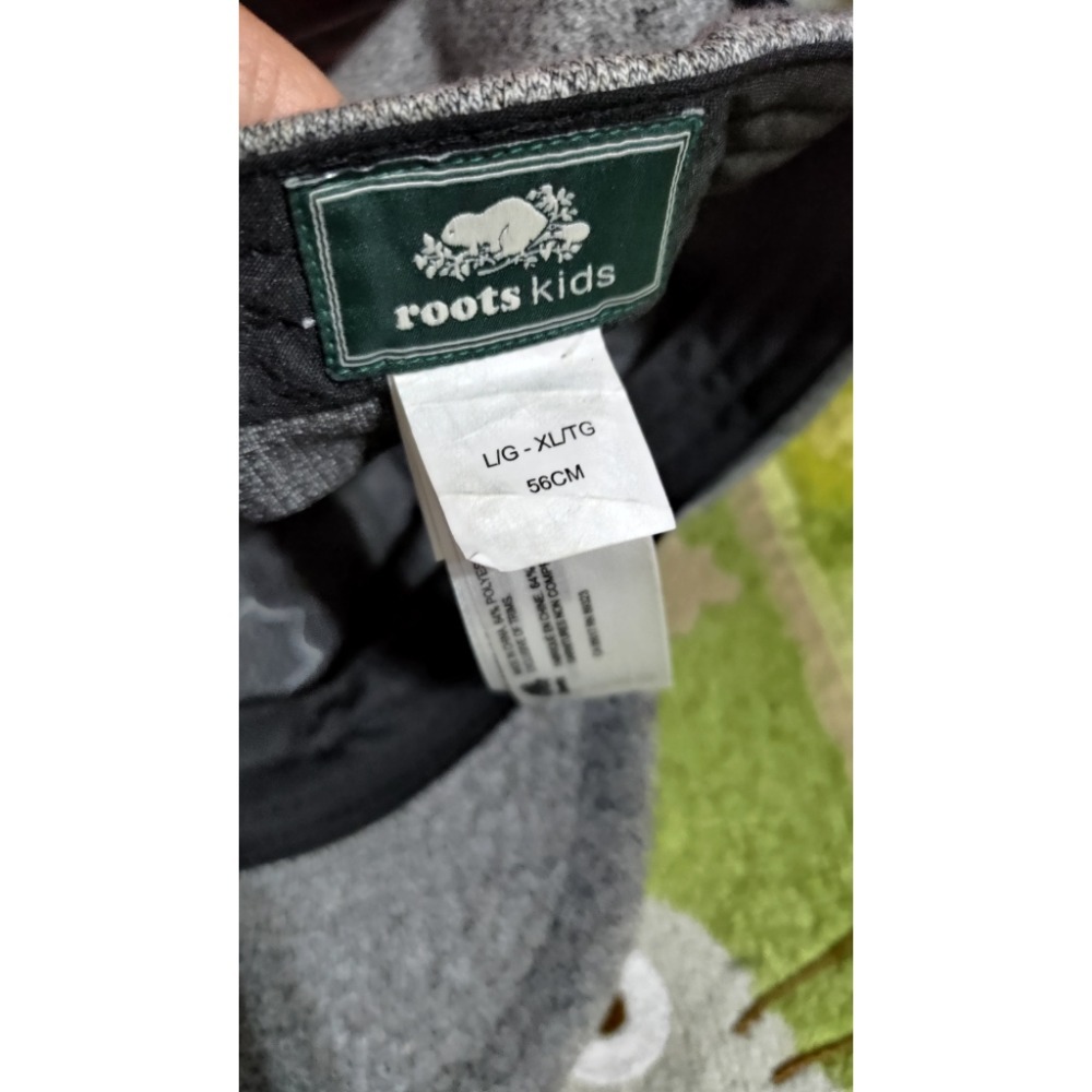 二手 ROOTS 大童楜椒灰售出帽子 56公分 converse 黑色棒球帽56-61公分-細節圖8