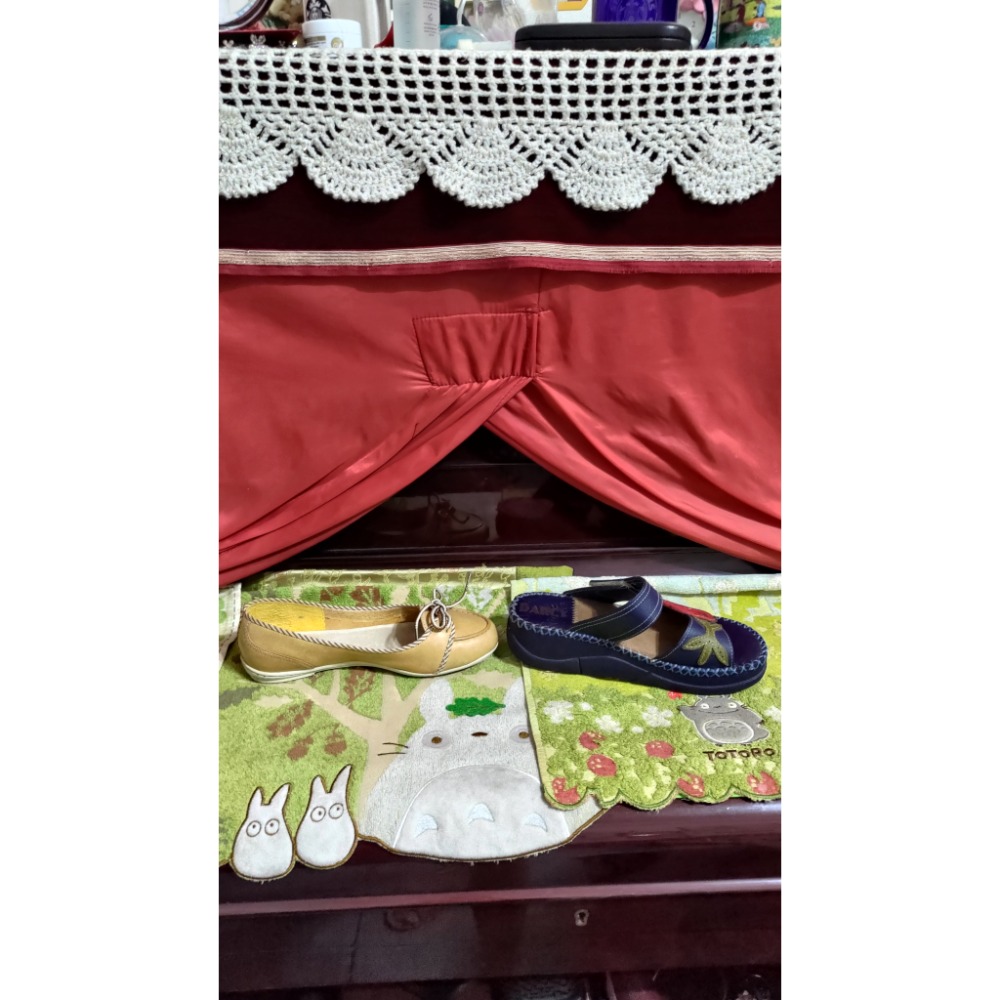 二手 Timberland 黃色真皮革 淺色 芭蕾平底鞋5.5W=36號 真皮厚底涼鞋 拖鞋 36號-細節圖7