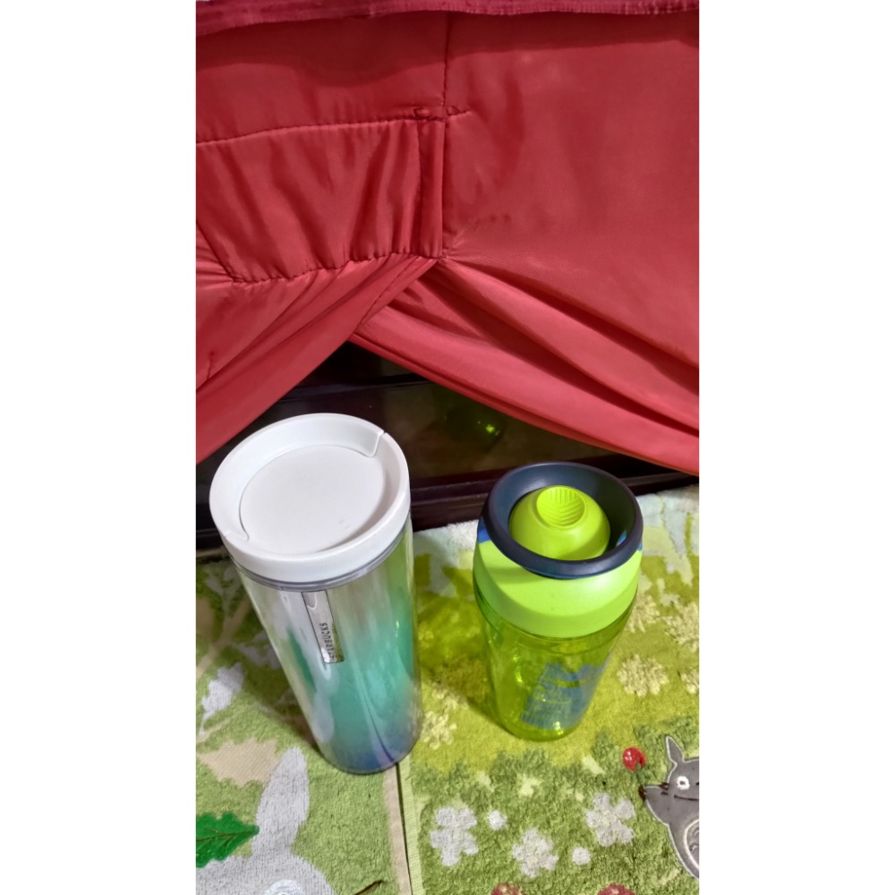 二手 星巴克 冷水杯473ml 旅行杯 Nike 推蓋式 冷水壺 黃綠 160Z-細節圖5