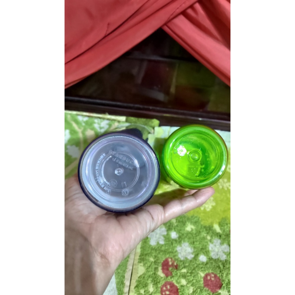 二手 星巴克 冷水杯473ml 旅行杯 Nike 推蓋式 冷水壺 黃綠 160Z-細節圖6