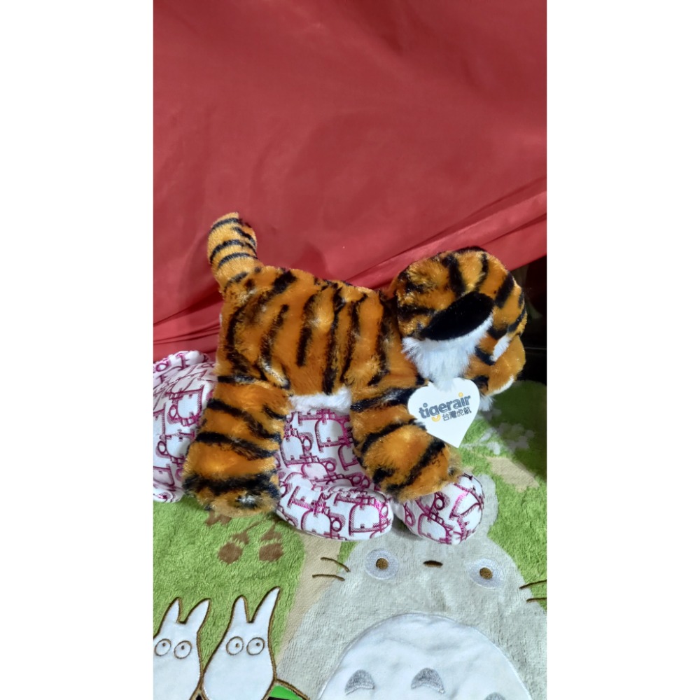 二手虎航絨毛娃娃 藍工房布藝福象抱枕 布藝玩具公仔-細節圖2