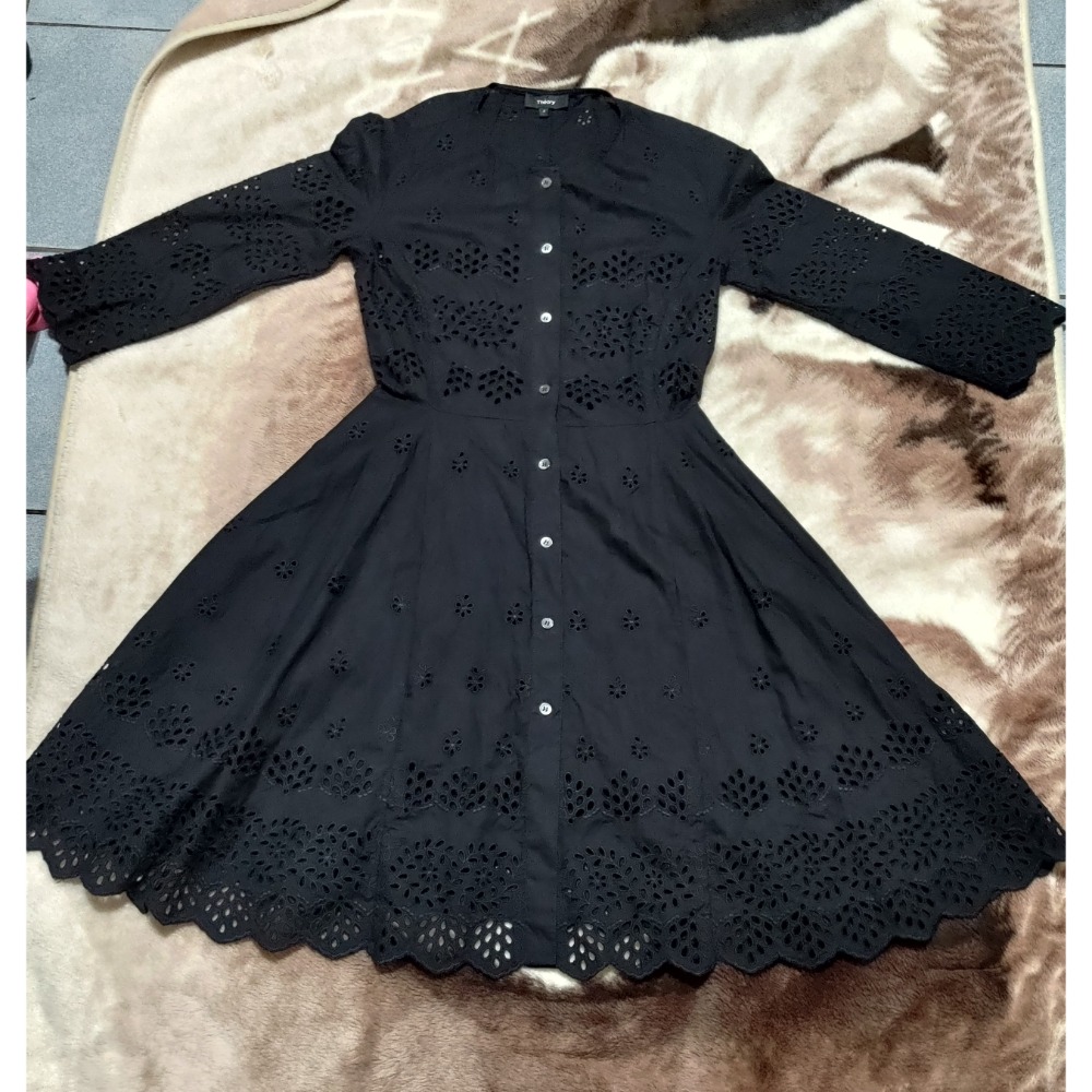 二手美國時尚品牌Theory七分袖蕾絲洋裝尺碼0 日本品牌SLY 冬天長褲尺碼1=S-細節圖4