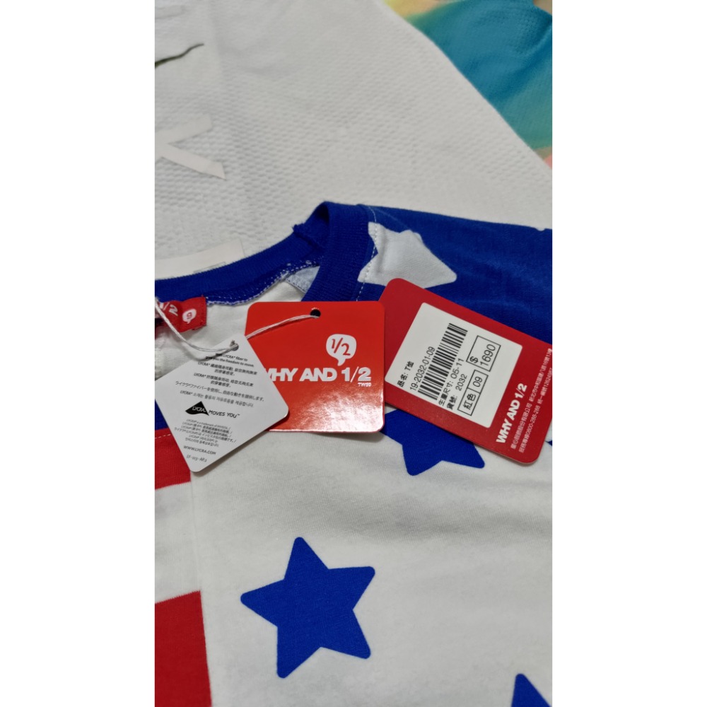 二手 Nike 彩虹短袖 童裝 WHY AND 1/2 刺繡上衣9號-細節圖8