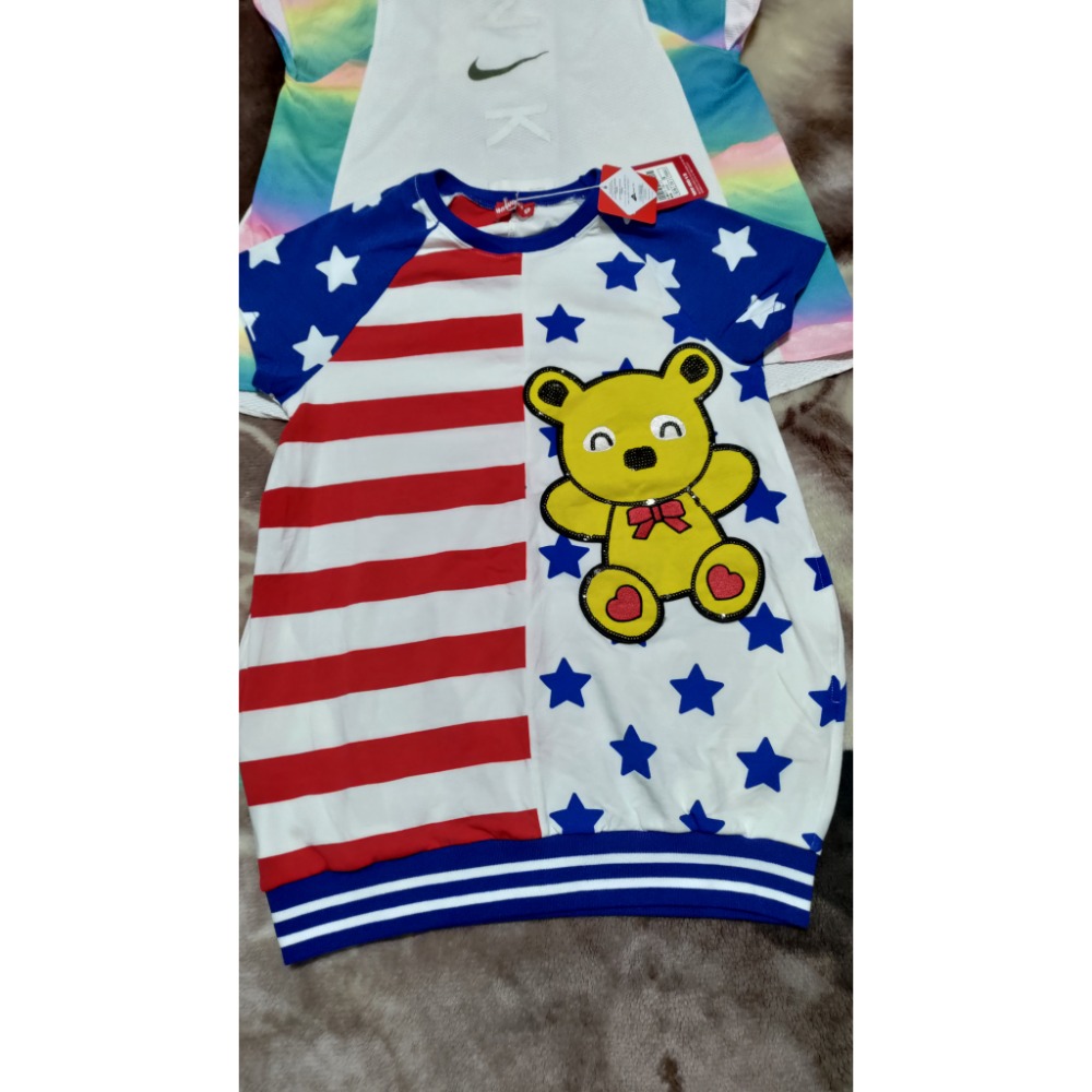 二手 Nike 彩虹短袖 童裝 WHY AND 1/2 刺繡上衣9號-細節圖9