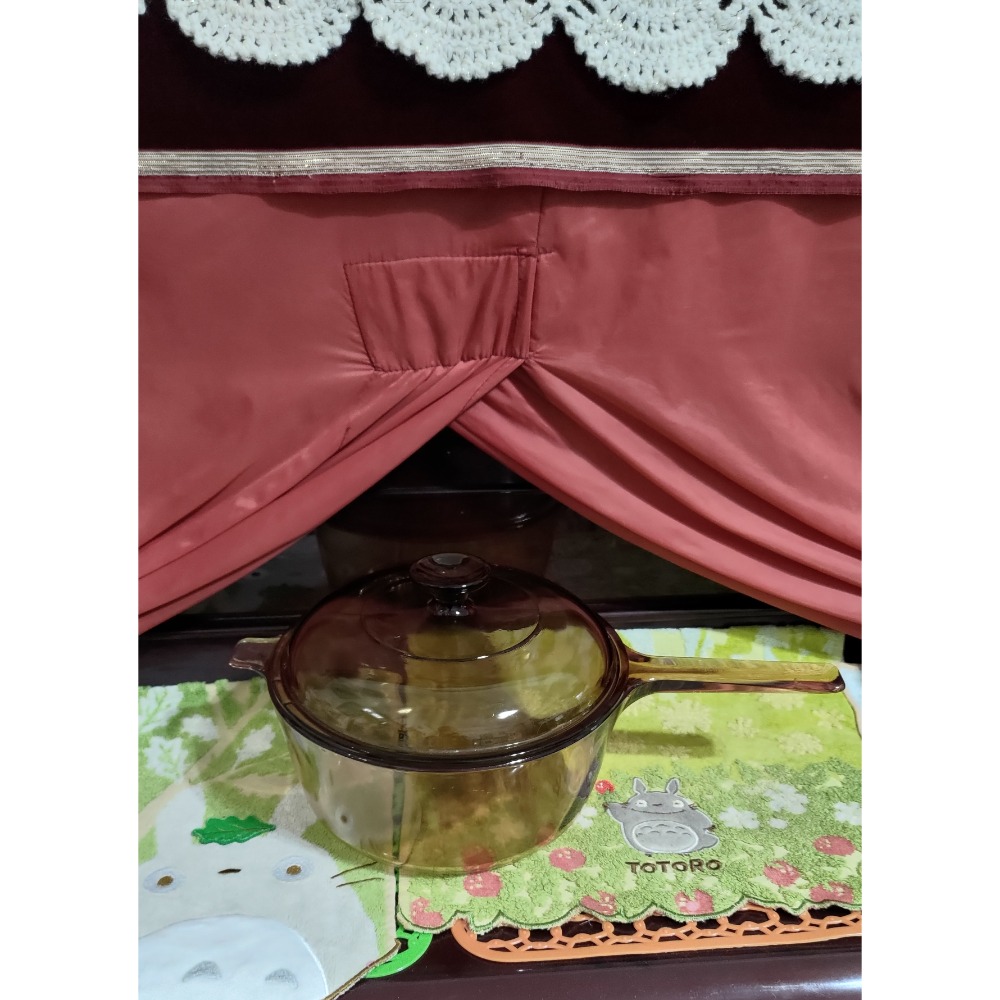 二手 康寧 1.5 2.5單柄晶彩鍋 淺藍色耐熱玻璃圓型鍋3.4L 耐熱玻璃正方型烤盤20cm-細節圖4