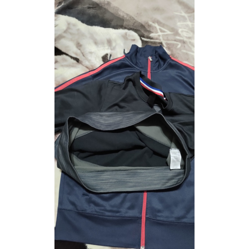 二手正品美版CHAMPION 男立領運動內加絨外套 M 2015布魯克林愛迪達長袖L-細節圖3