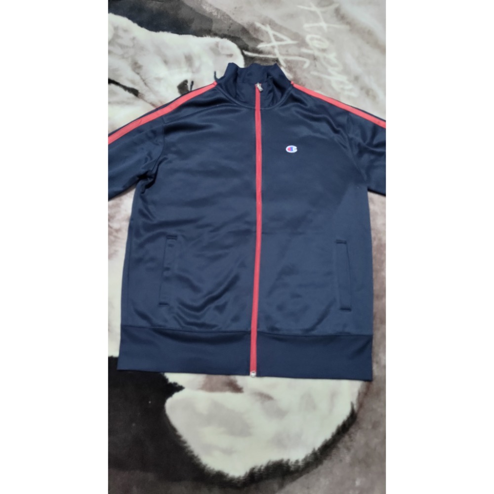 二手正品美版CHAMPION 男立領運動內加絨外套 M 2015布魯克林愛迪達長袖L-細節圖6