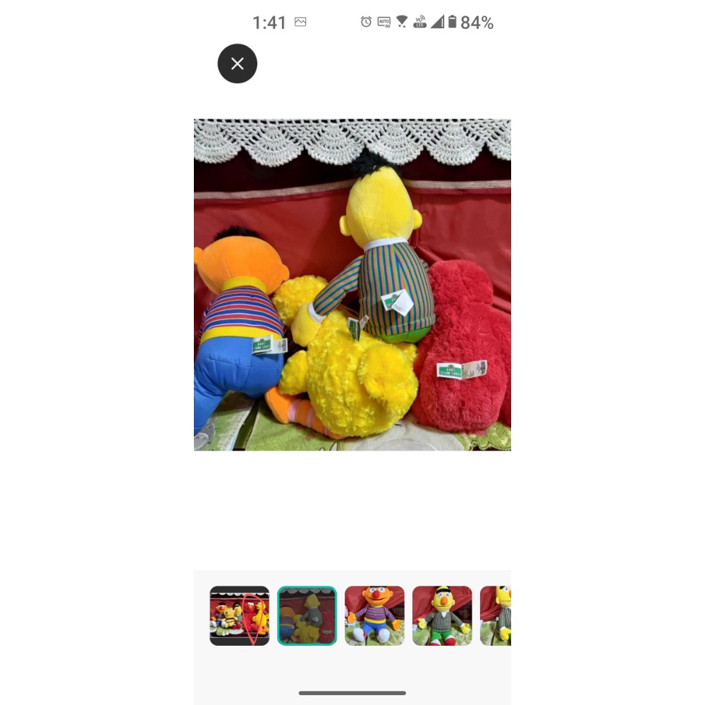 KAWS×Sesame Street×UNIQLO  Elmo紅絨毛娃娃 餅乾獸 黃臉伯特 橘臉厄尼 維尼蜜蜂背-細節圖4