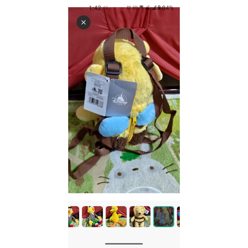 KAWS×Sesame Street×UNIQLO  Elmo紅絨毛娃娃 餅乾獸 黃臉伯特 橘臉厄尼 維尼蜜蜂背-細節圖9