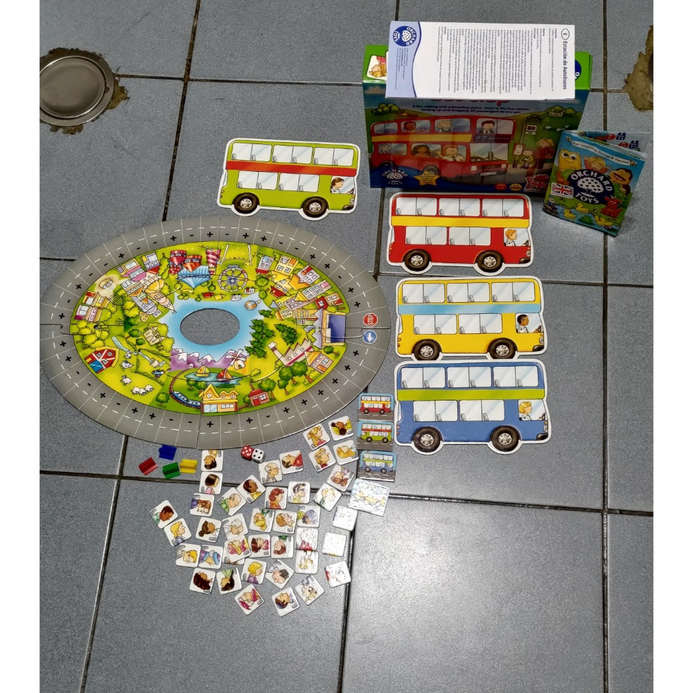 二手 美國B.Toys 波特柏手提繪板 英國 bus stop桌遊培養孩子加減法的遊戲-細節圖4