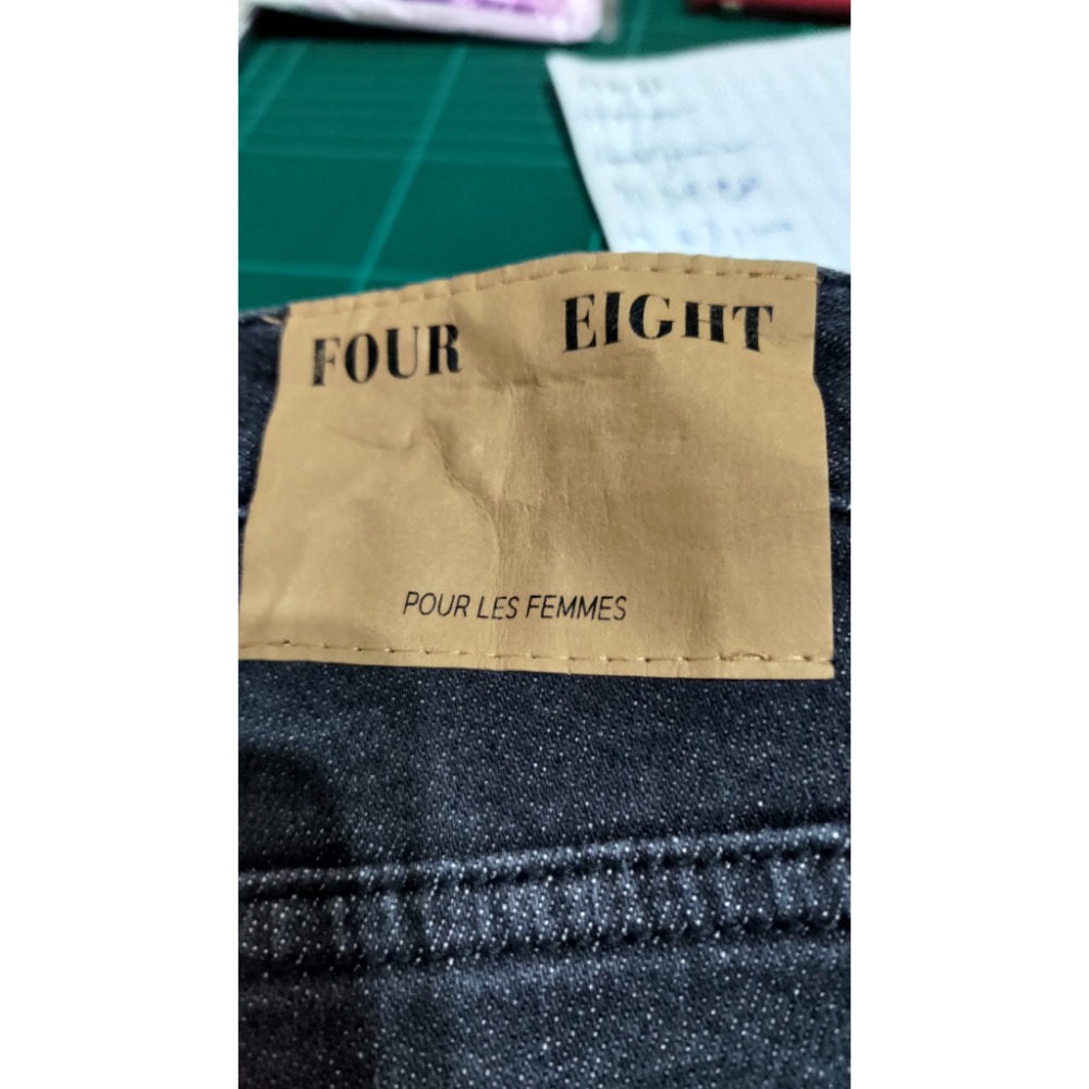 二手 日本帶回 Brappers 彈性牛仔褲 S 韓國設計師品牌FOUR EIGHT彈性高腰牛仔褲S-細節圖3