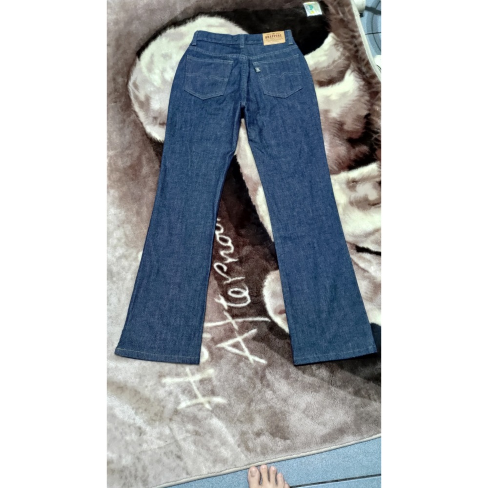 二手 日本帶回 Brappers 彈性牛仔褲 S 韓國設計師品牌FOUR EIGHT彈性高腰牛仔褲S-細節圖6